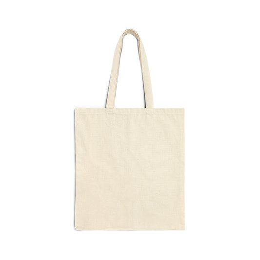 Logo Gradient Canvas Tote Bag — Reusable Cotton Shopping Tote