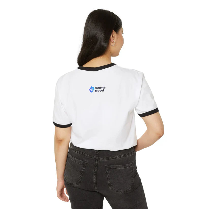 Travel Advisor Ringer T-Shirt — “I’m a Travel Advisor, What’s Your Super Power?”