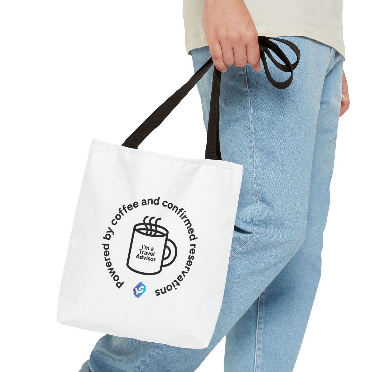 “Powered by coffee and confirmed reservations” - Tote Bag