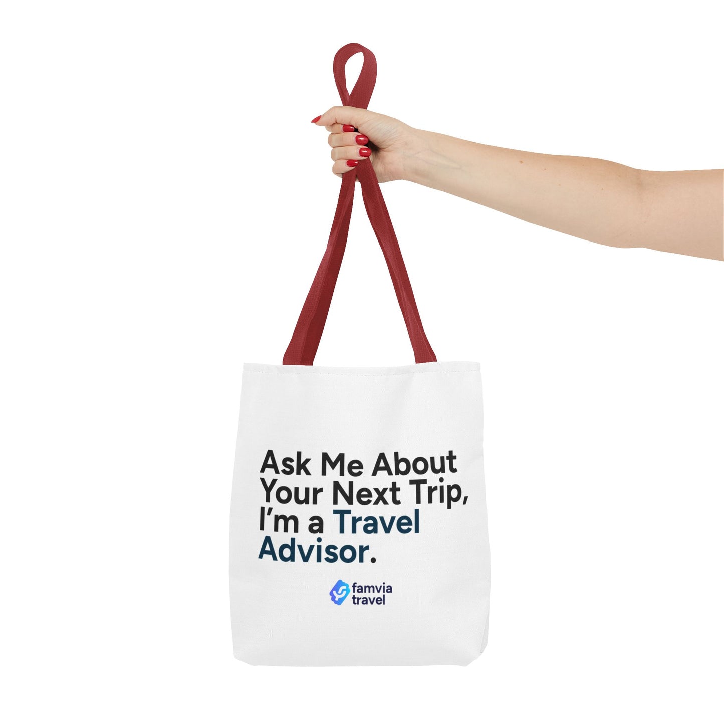 "Ask Me About Your Next Trip" - Tote Bag