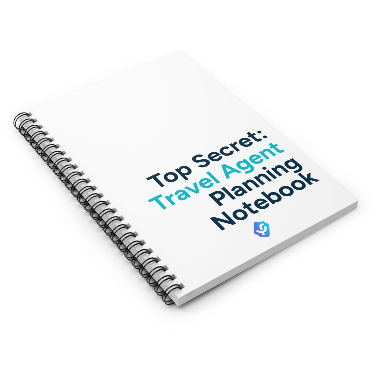 "Top Secret: Travel Agent Planning Notebook" - Spiral Notebook