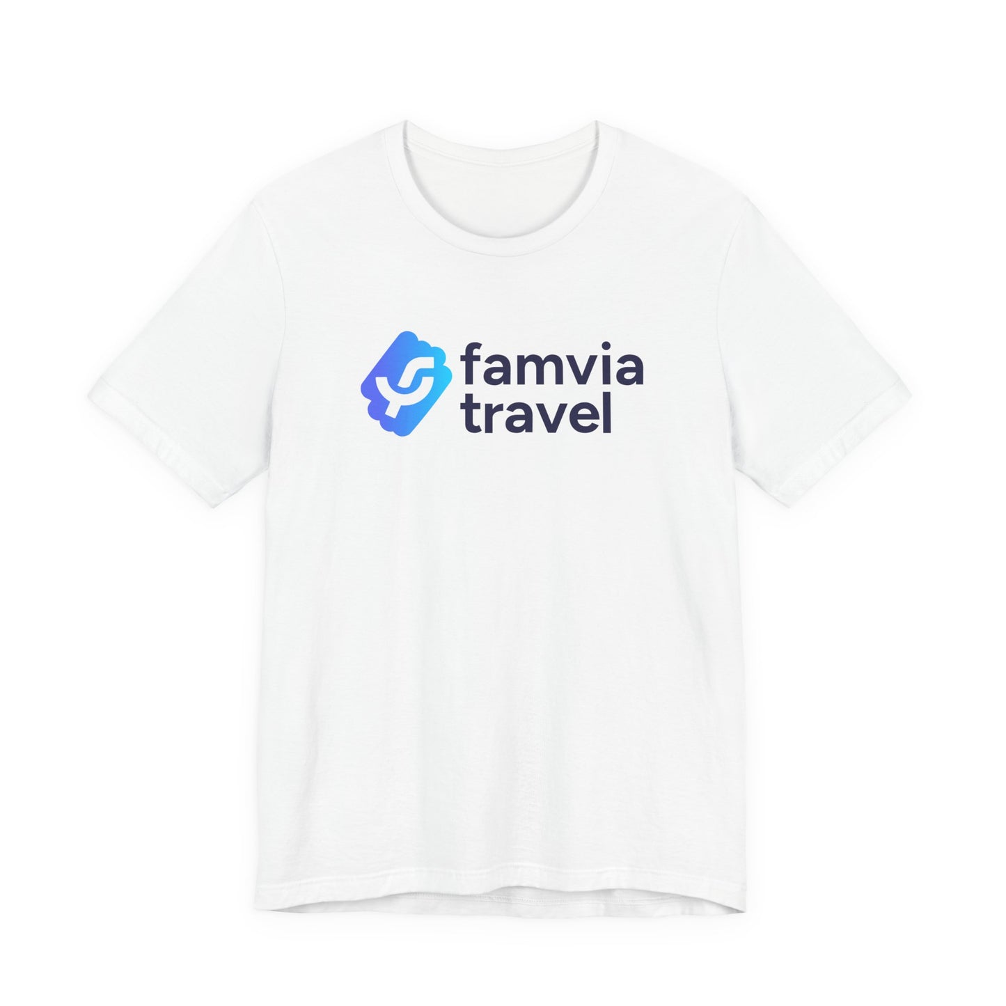 Travel Logo Tee — Famvia Travel Branded Short Sleeve Shirt