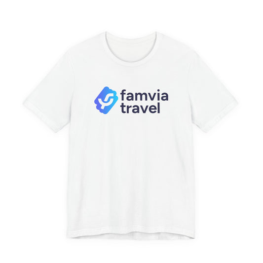 Travel Logo Tee — Famvia Travel Branded Short Sleeve Shirt