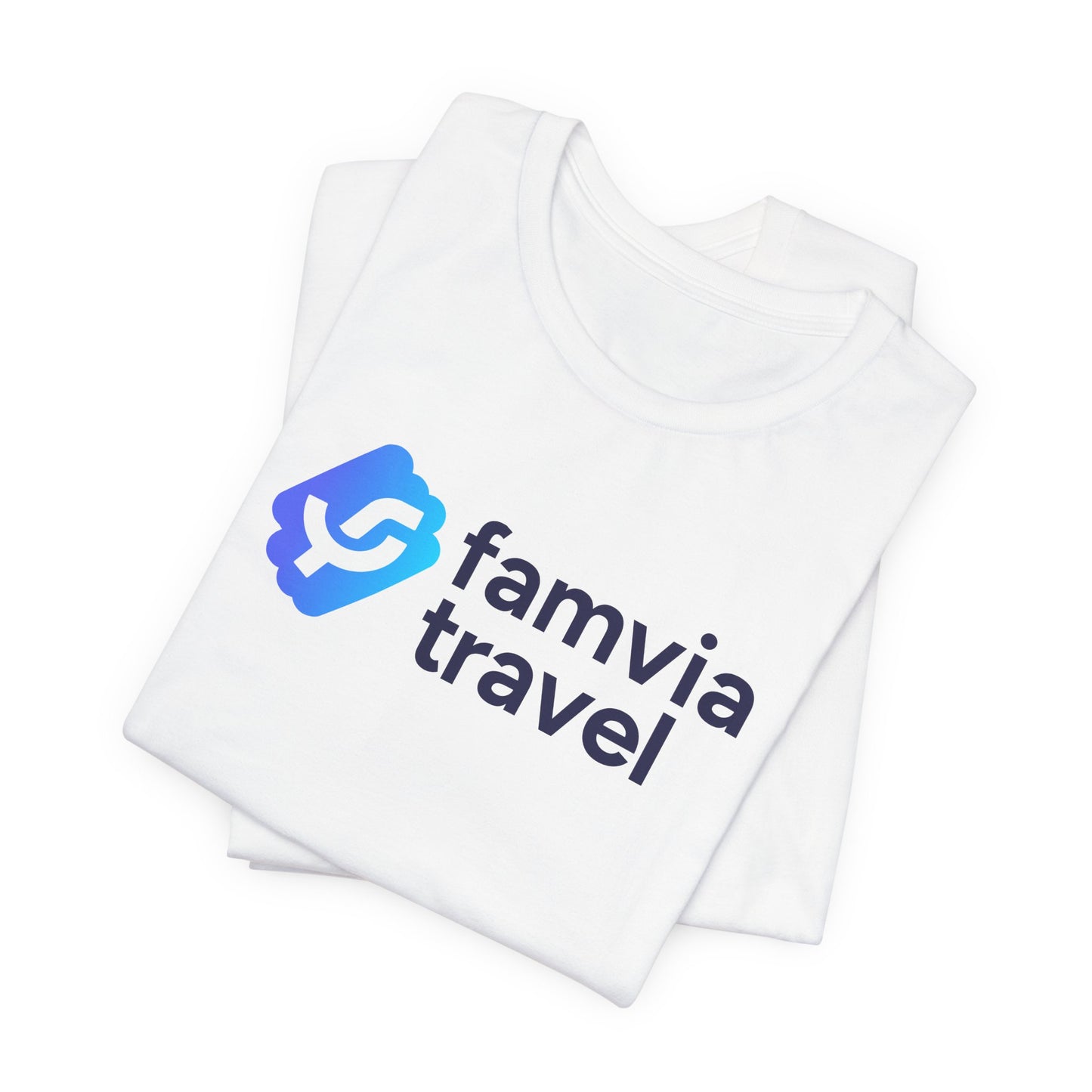 Travel Logo Tee — Famvia Travel Branded Short Sleeve Shirt