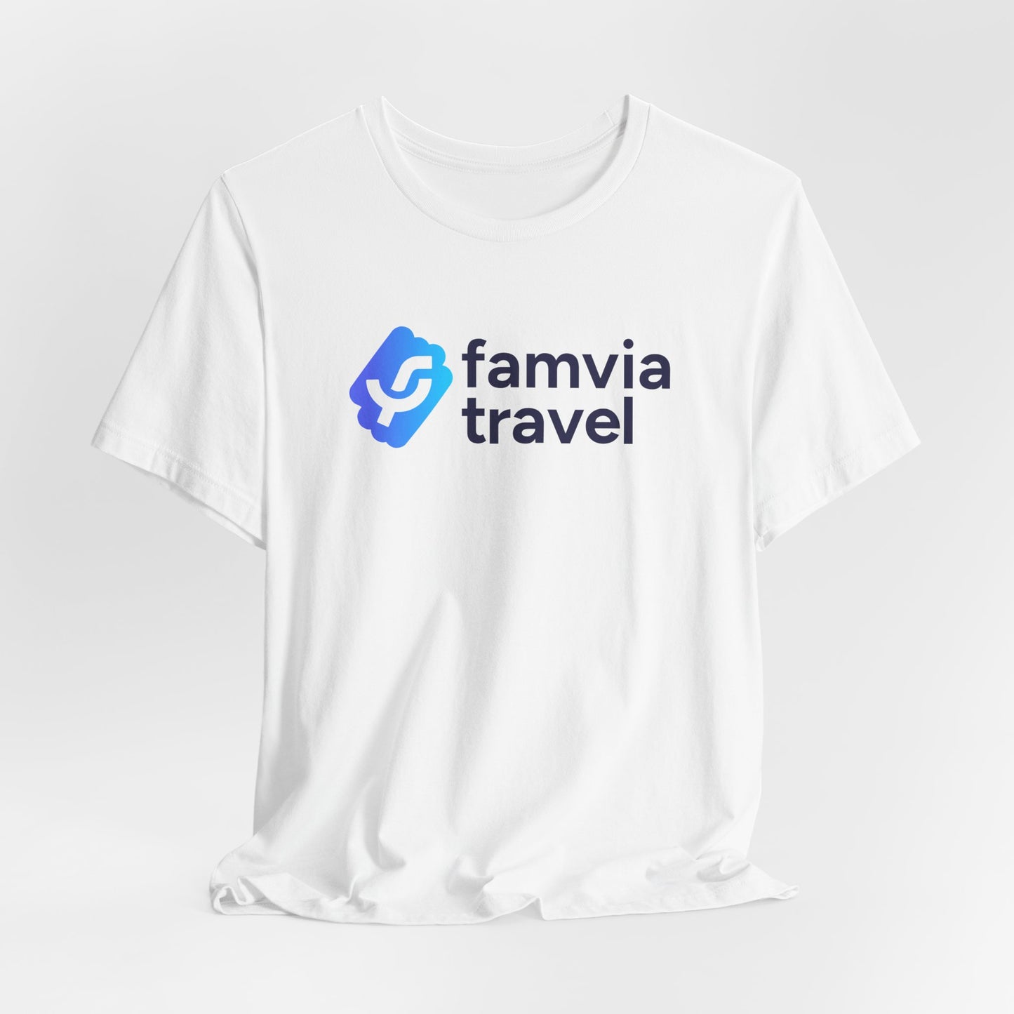 Travel Logo Tee — Famvia Travel Branded Short Sleeve Shirt