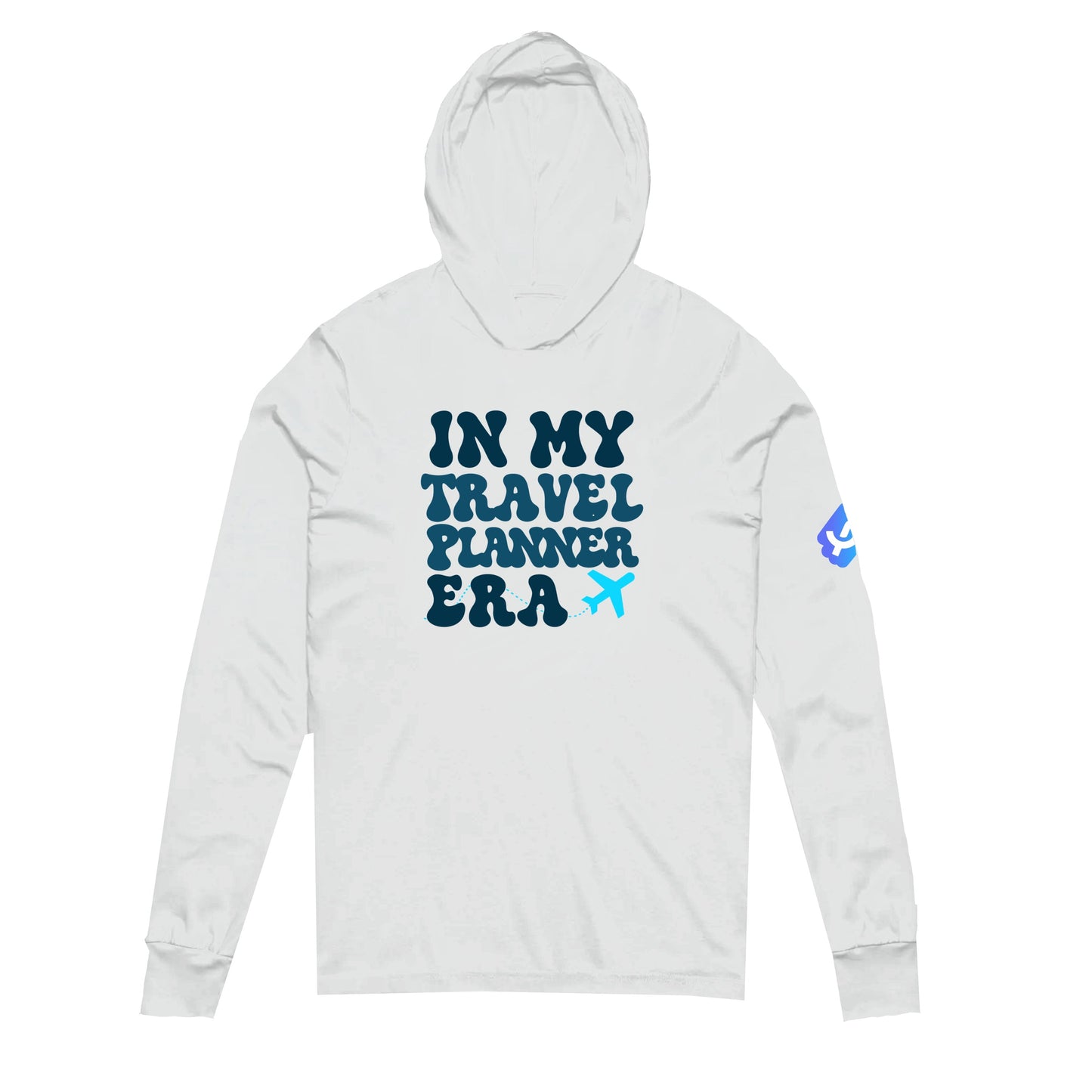 "In My Travel Planner Era" Hooded Long Sleeve